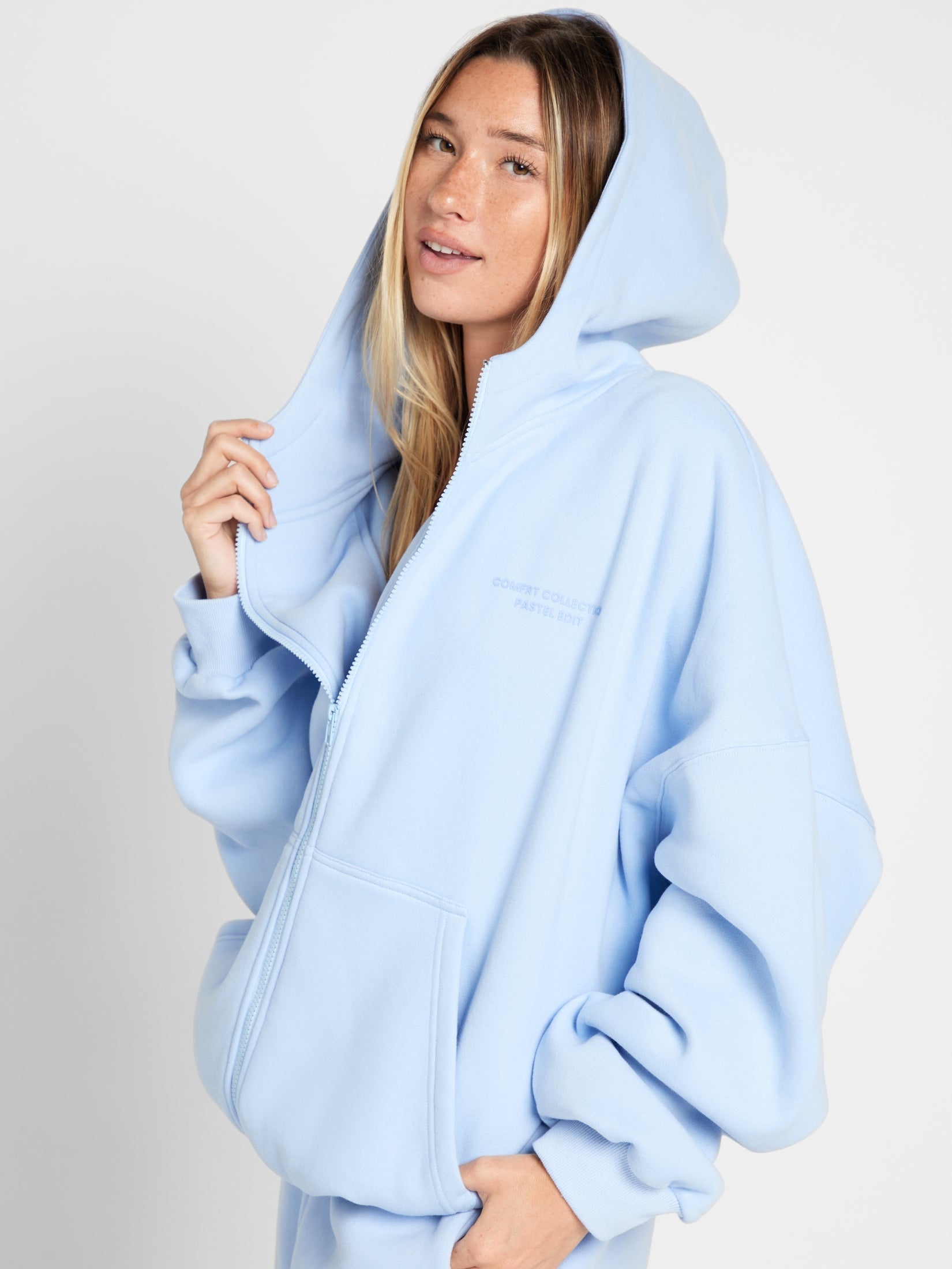 Pastel Zip Hoodie