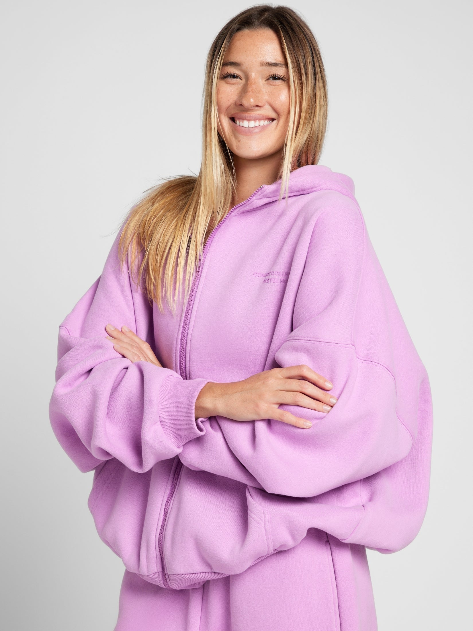 Pastel Zip Hoodie